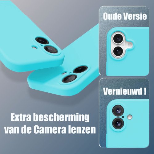 Premium Siliconen hoesje voor de Samsung S25 Plus -  Licht Blauw