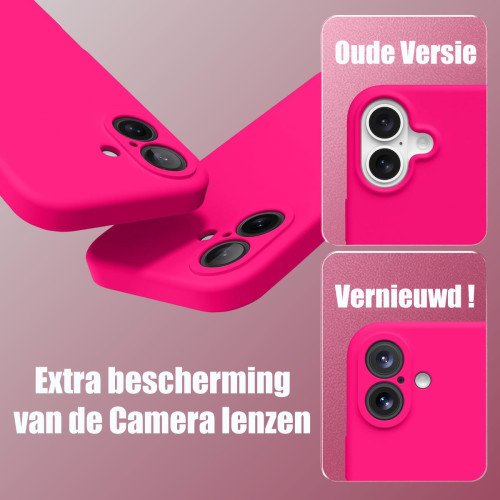 Premium Siliconen hoesje voor de Samsung S25 Plus  - Hot Pink