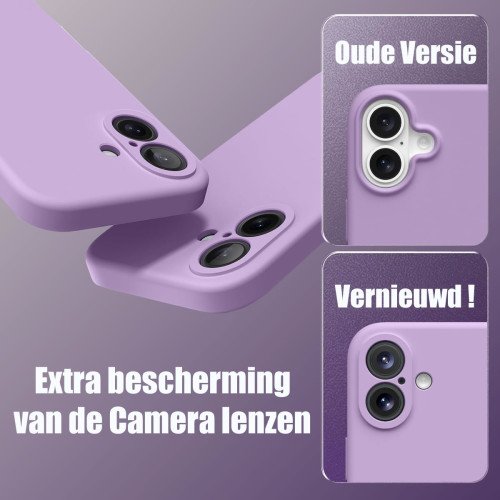 Premium Siliconen hoesje voor de Samsung S25 Plus - Paars