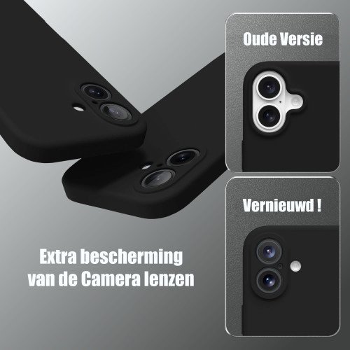 Premium Siliconen hoesje voor de Samsung S25 Plus  - Zwart
