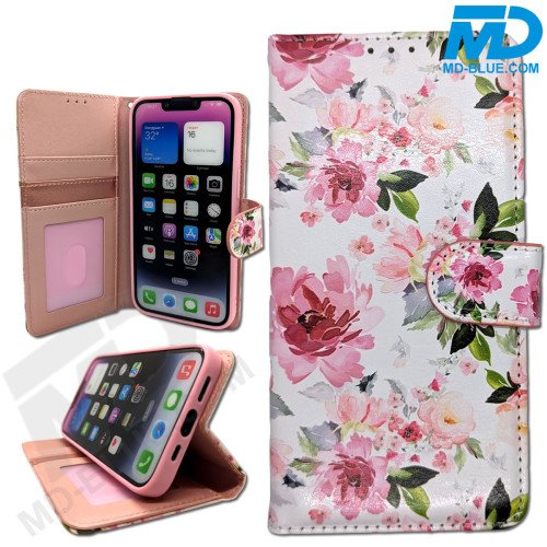 Samsung S25 Ultra - Telefoonhoesje - Book Case - Bloemen