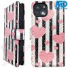Samsung S25 Plus - Telefoonhoesje - Book Case - Hartjes