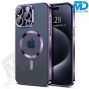 MDblue - iPhone 11 Magsafe Hoesje - Coloured Siliconen - met lens bescherming - Metallic Paars