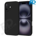 iPhone 16 Telefoon Hoesje Siliconen Zwart