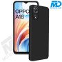 Oppo A18 / A38 Telefoon Hoesje Siliconen Zwart