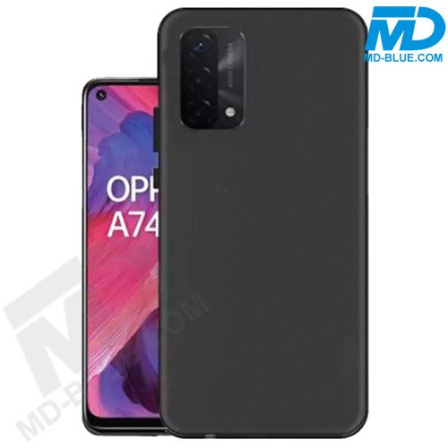 Oppo A74 (4G) Telefoon Hoesje Siliconen Zwart