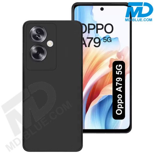 Oppo A79 (5G) Telefoon Hoesje Siliconen Zwart