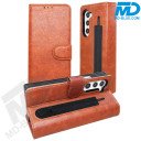 Samsung Z Fold 6 - Telefoonhoesje - Book Case - Coffee