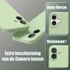 Premium Siliconen hoesje voor de iPhone 16 -  Mos Groen