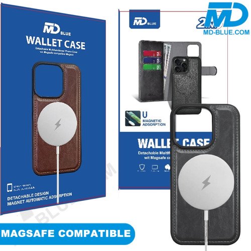 Samsung S24 Plus Telefoonhoesje - Book Case  - 2 in 1 met Magsafe - Zwart