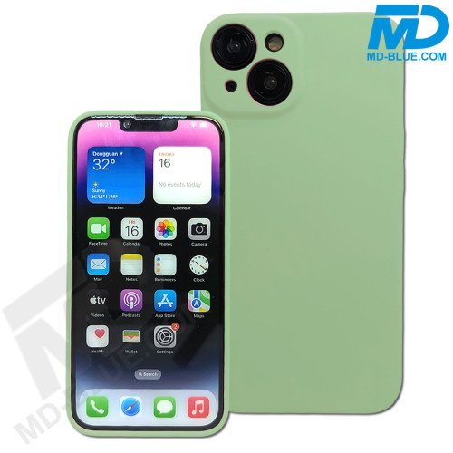 Premium Siliconen hoesje voor Samsung A14  - Mos Groen