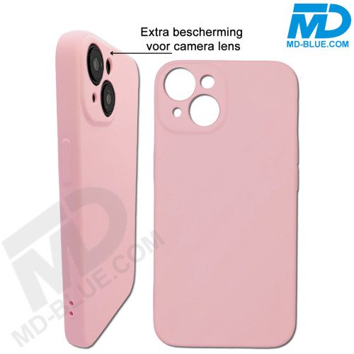 Premium Siliconen hoesje voor de iPhone 12 -  Roze