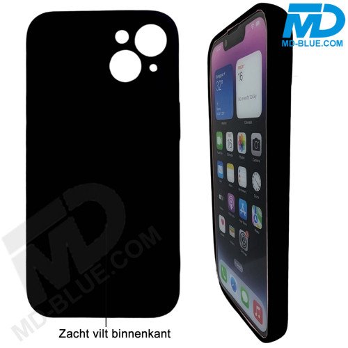 Premium Siliconen hoesje voor de iPhone 7 / 8 / SE  - Zwart