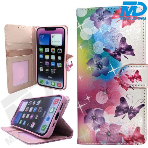 Samsung S24 Ultra - Telefoonhoesje - Book Case - Vlinders