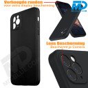 Samsung S22 - Telefoonhoesje - Achterkantje - Siliconen - Zwart