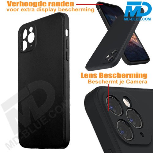 Samsung S24 Ultra - Telefoonhoesje - Achterkantje - Siliconen - Zwart