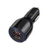 MDBlue - Oplaad stekker - 2 x USB-A - Auto oplader - Snellader - Zwart