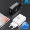 MDblue - Oplaad stekker - 1 x USB  - Oplader - Snellader - 2.0A - Wit