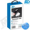 MDblue - Oplaad stekker - 1 x USB  - Oplader - Snellader - 2.0A - Wit