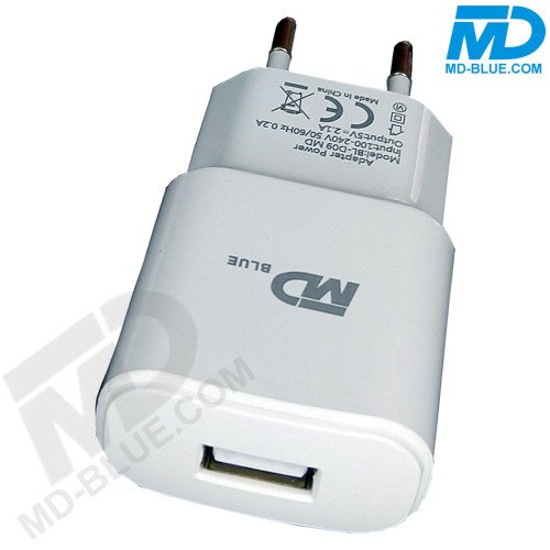 MDBlue - Oplader en Laadkabel - 1 meter - voor iPhone - USB A naar lightning - Set