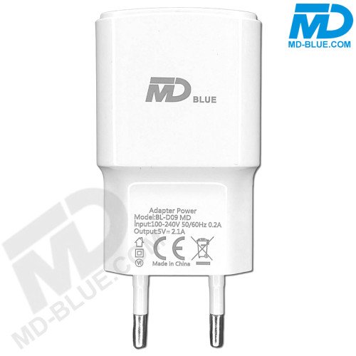 MDBlue - Oplader en Laadkabel - 1 meter - voor iPhone - USB A naar lightning - Set