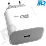 MDBlue - Oplader en Laadkabel - 1 meter - voor iPhone - USB C naar lightning - Set