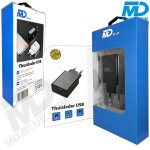 MDblue - Oplaad stekker - 1 x USB-A - Oplader - Snellader - 2.0A - Zwart