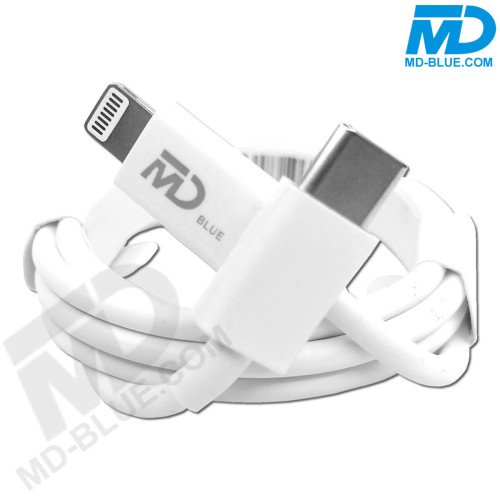 MDBlue - Oplaadkabel - Voor iPhone - USB C naar Lightning - 1 meter - Wit
