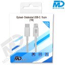 MDBlue - Oplaadkabel - Voor iPhone - USB C naar Lightning - 1 meter - Wit