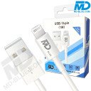 MDBlue - Oplaadkabel - Voor iPhone - USB-A naar Lightning - 1 meter - Wit