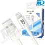 MDBlue - Oplaadkabel - Voor iPhone - USB-A naar Lightning - 1 meter - Wit