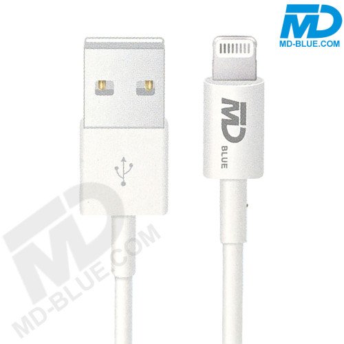 MDBlue - Oplaadkabel - Voor iPhone - USB-A naar Lightning - 1 meter - Wit