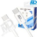 MDblue - Oplaadkabel USB-C naar USB-C - 1 MTR