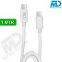 MDblue - Oplaadkabel - USB C naar USB C Connection - 1 meter - Wit