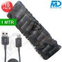 MDblue Oplaadkabel - USB-A naar USB-C - Zwart - 1 mtr - 10 Pack