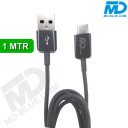MDBlue - Oplaadkabel - USB-A naar USB-C Connection - 1 meter -  Zwart