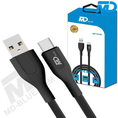 MDblue - Oplaadkabel USB-A naar USB-C - 20 Watt - 2 MTR