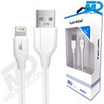 MDblue - Oplaad kabel - voor iPhone - USB-A naar Lightning - 1 meter - Wit