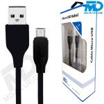 MDBlue - Oplaadkabel - USB naar Micro USB - 1 meter - Zwart