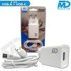 MDblue - Oplaadset - Oplader USB-A - Oplaadkabel USB-A > USB-C 1mtr