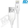 MDBlue - Auto oplader Set - Snellader met 2 x USB A-plus 1 mtr oplaadkabel USB > Lightning - Wit