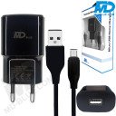 MDBlue - Oplader en Laadkabel - 1 meter - USB A to Micro USB - Set
