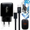 MDBlue - Duo Oplader 20 Watt (USB-C / USB-A) en Laadkabel - 1 meter - USB-C naar USB-C - Set