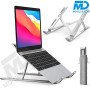 Verstelbare Laptop/Notebook Standaard Universeel - Ergonomisch - Aluminium - 15,6 Inch - Zilver