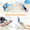 Verstelbare Laptop/Notebook Standaard Universeel - Ergonomisch - Aluminium - 15,6 Inch - Zilver
