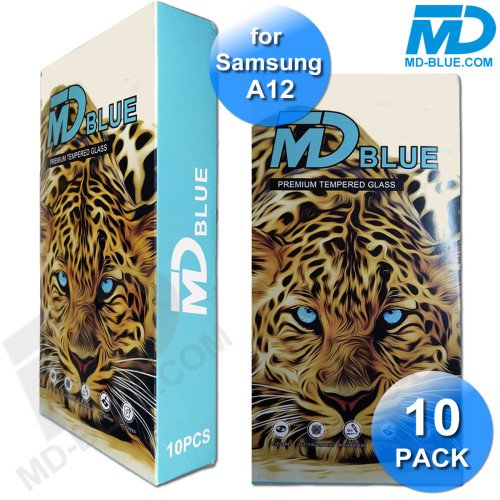 Screenprotector voor Samsung A12 - 0.3 mm 2.5 D - Beschermglas -10 Pack