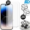 2x Screenprotector en 2x Lens Protector voor iPhone 14 Pro Max