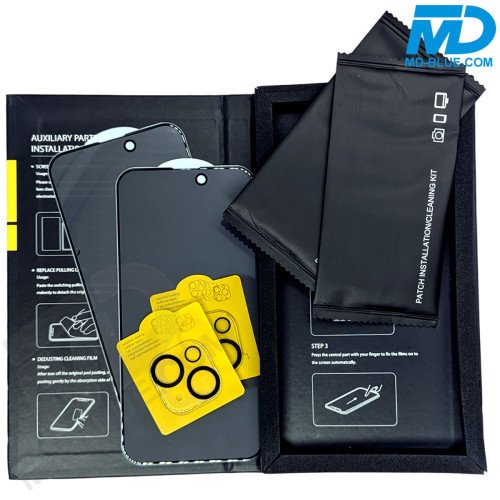 2x Privacy Screenprotector en 2x Lens Protector voor iPhone 15