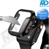 Apple Watch Screenprotector Case - Hoesje - Bandje - Apple Watch 6, 5, 4 en SE - 40 mm - Zwart