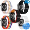 Bandje voor Apple Watch - Geschikt Voor Apple Watch 42 mm 44 mm 45 mm 49 mm - Wit
